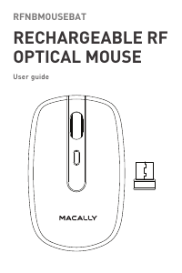 Manual Macally RFNBMOUSEBATE Mouse