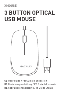 Handleiding Macally XMOUSE Muis