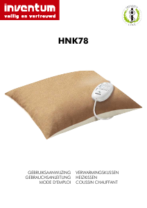 Bedienungsanleitung Inventum HNK78 Heizkissen