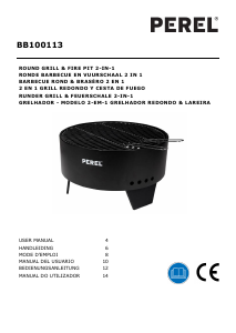 Manual Perel BB100113 Barbecue