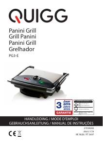 Mode d’emploi Quigg PG3-E Grill