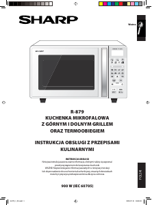 Instrukcja Sharp R-879 Kuchenka mikrofalowa