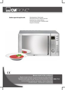 Instrukcja Clatronic MWG 775 H Kuchenka mikrofalowa