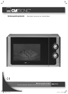 Manual Clatronic MWG 777 U Microwave