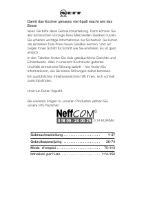 Használati útmutató Neff H5474S0 Mikrohullámú sütő
