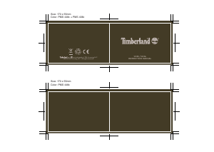 Manual Timberland TBL.16003 Dunford Relógio de pulso