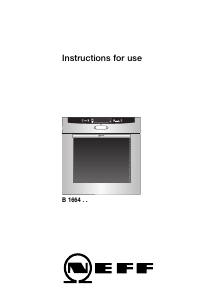 Manual Neff B1664N0 Oven