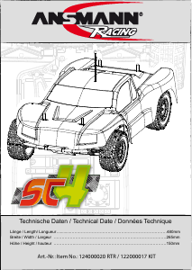 Manual Ansmann Electric SC4 Radio Controlled Car