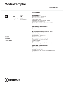 Manual Indesit K3G2/O Range