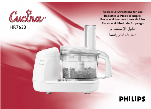 Hướng dẫn sử dụng Philips HR7633 Cucina Máy chế biến thực phẩm