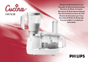 Bedienungsanleitung Philips HR7638 Cucina Küchenmaschine