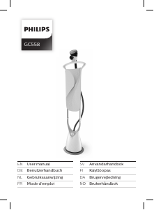 Bruksanvisning Philips GC558 Handhållen steamer