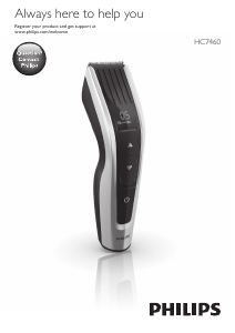 Manual Philips HC7460 Aparador de cabelo