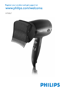 Manual Philips HP4867 Hair Dryer