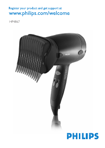 Panduan Philips HP4867 Pengering Rambut