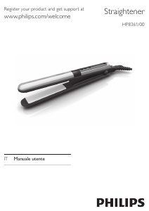 Manuale Philips HP8361 Piastra per capelli