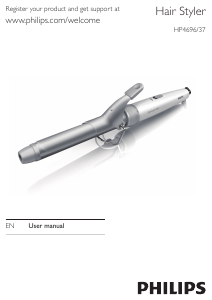 Manual Philips HP4696 Hair Styler