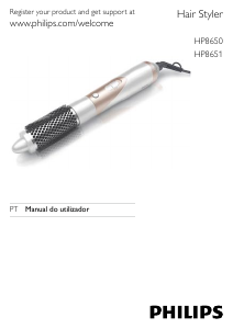 Manual Philips HP8651 Modelador de cabelo