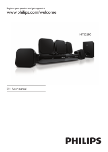 Manual Philips HTS2500 Home Theater System