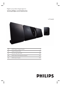 Manual Philips HTS4600 Home Theater System