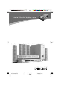 Käyttöohje Philips LX710 Kotiteatterijärjestelmä