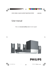 Käyttöohje Philips LX8300SA Kotiteatterijärjestelmä