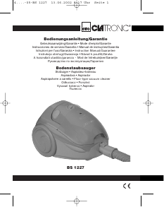 Manual Clatronic BS 1227 Aspirador