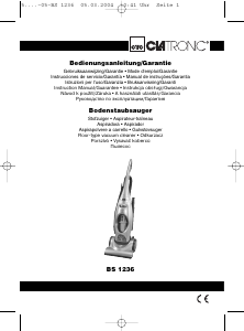 Instrukcja Clatronic BS 1236 Odkurzacz