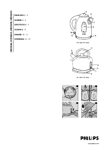 Bedienungsanleitung Philips HD4602 Wasserkocher