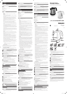 Bruksanvisning Philips HD4608 Vattenkokare