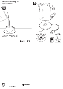 Bruksanvisning Philips HD4666 Vattenkokare