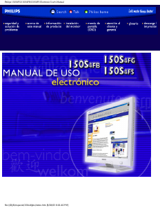 Manual de uso Philips 150S4FG Monitor de LCD