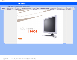 Brugsanvisning Philips 170C4FS LCD-skærm