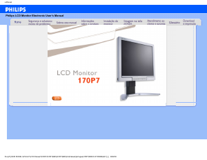 Manual Philips 170P7ES Monitor LCD