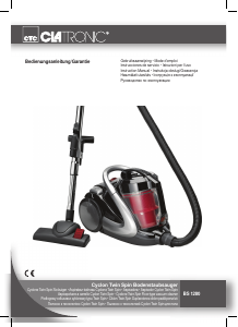 Mode d’emploi Clatronic BS 1280 Aspirateur