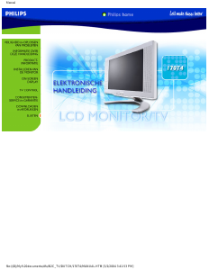 Handleiding Philips 170T4FS LCD monitor