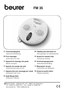 Manuale Beurer FM 35 Massaggiatore