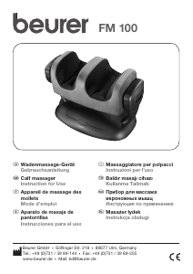 Manual de uso Beurer FM 100 Masajeador