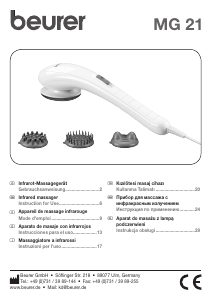Manual Beurer MG 21 Massage Device