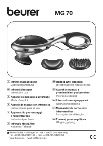 Instrukcja Beurer MG 70 Urządzenia do masażu