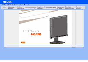 Brugsanvisning Philips 200AW8FS LCD-skærm