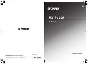 Manual Yamaha RX-V1400 Receiver