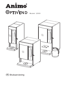 Bruksanvisning Animo OptiVend 1 TL Kaffebryggare