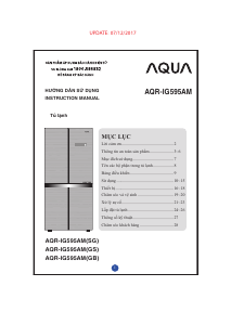 Hướng dẫn sử dụng Aqua AQR-IG595AM Tủ đông lạnh