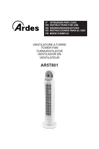 Manual Ardes AR5T801 Fan