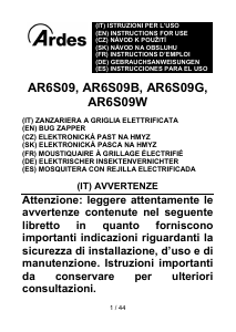 Manuale Ardes AR6S09B Repellente per insetti