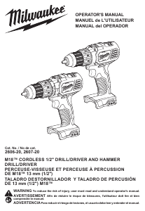 Manual Milwaukee 2606-20 Drill-Driver