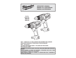 Manual de uso Milwaukee 2603-20 Atornillador taladrador