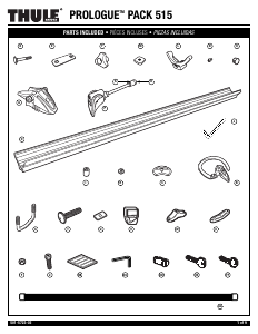 Manual Thule Prologue Pack 515 Roof Bar