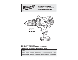 Mode d’emploi Milwaukee 0726-20 Perceuse visseuse